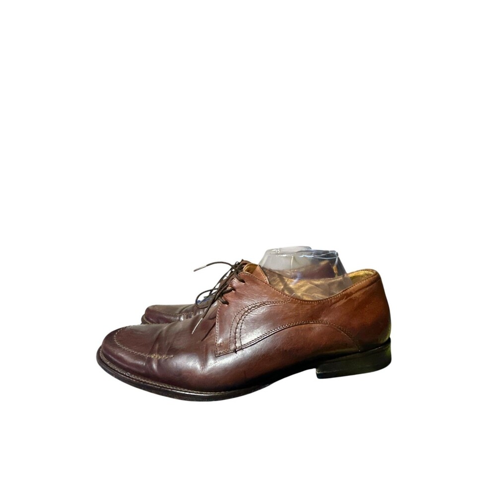 Franco Cuadra Brown Leather Brogue Medallion Toe Dress Shoes Mens Mex 28 US 10
